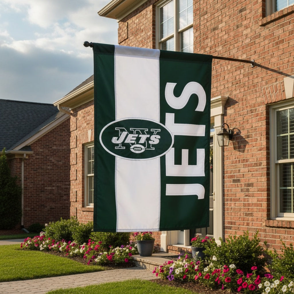 New York Jets Banner 2 Sided Embellished heartlandflags