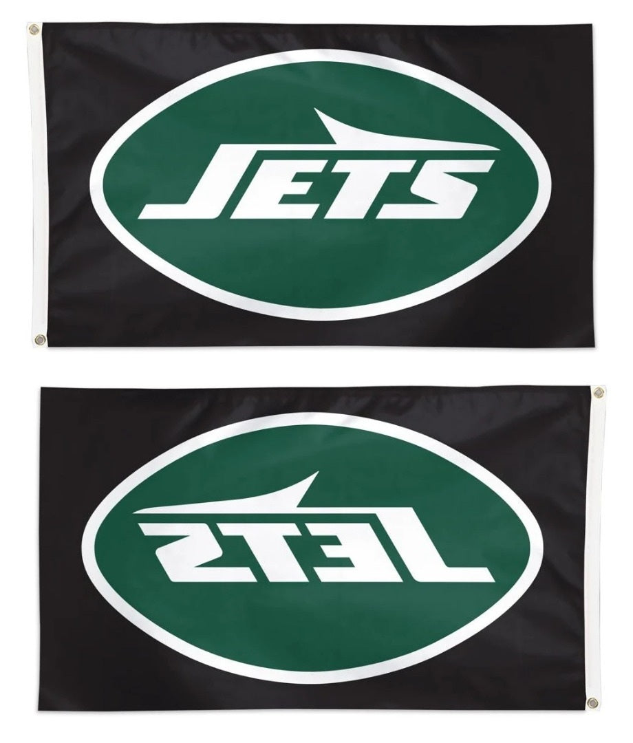 New York Jets Black Flag New Logo 3x5 heartlandflags