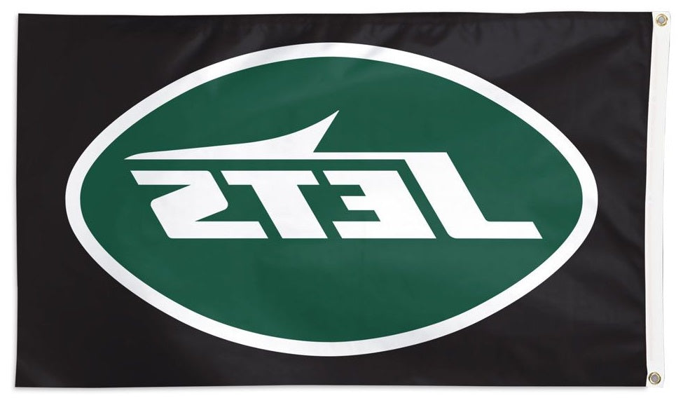 New York Jets Black Flag New Logo 3x5 heartlandflags