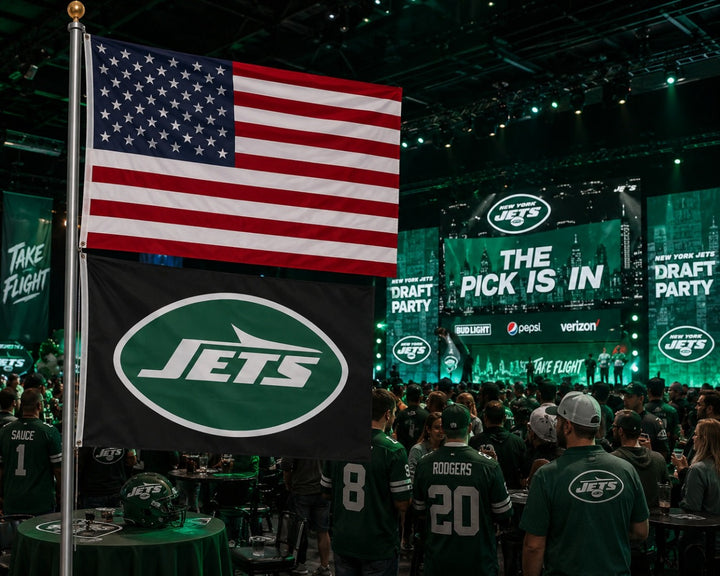 New York Jets Black Flag New Logo 3x5 heartlandflags