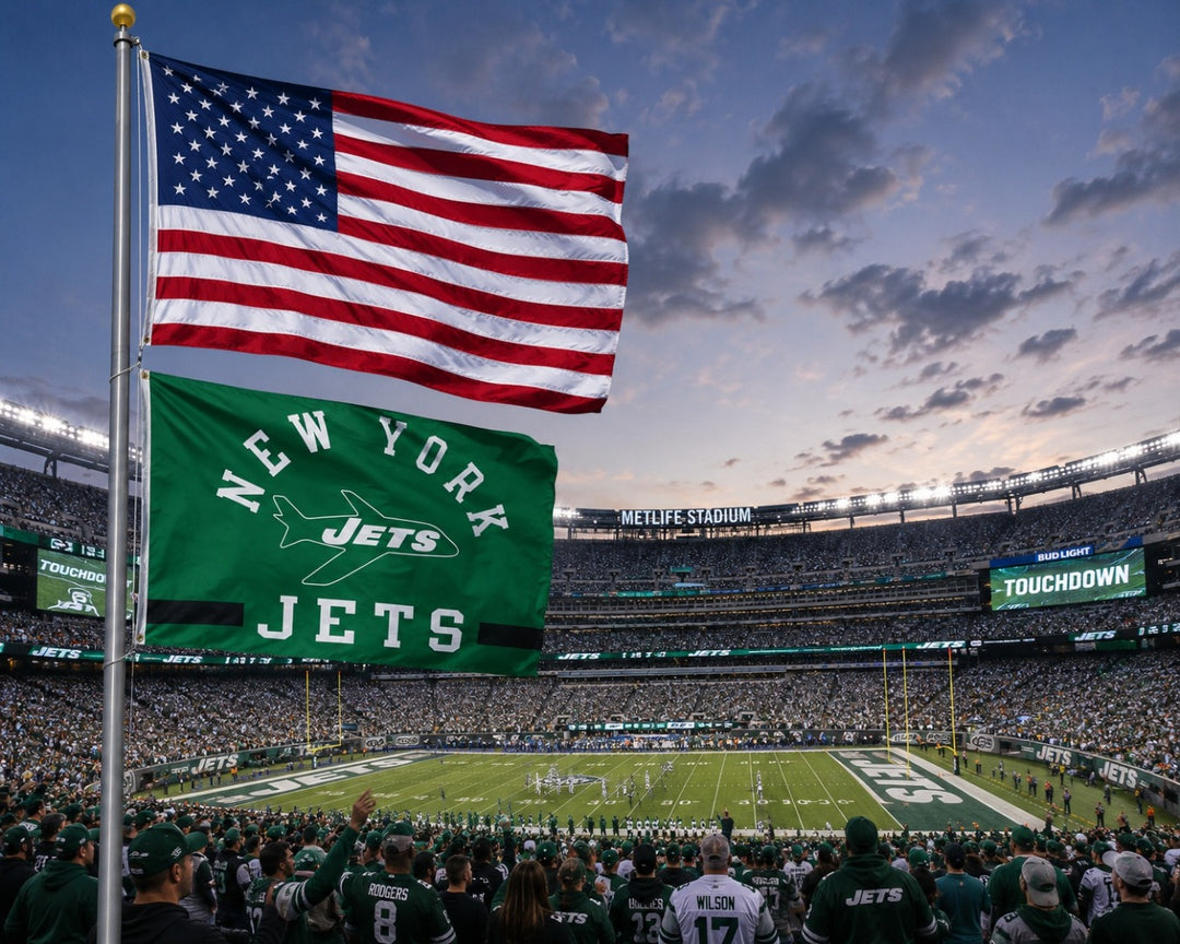 New York Jets Flag 3x5 Logo Retro Classic heartlandflags