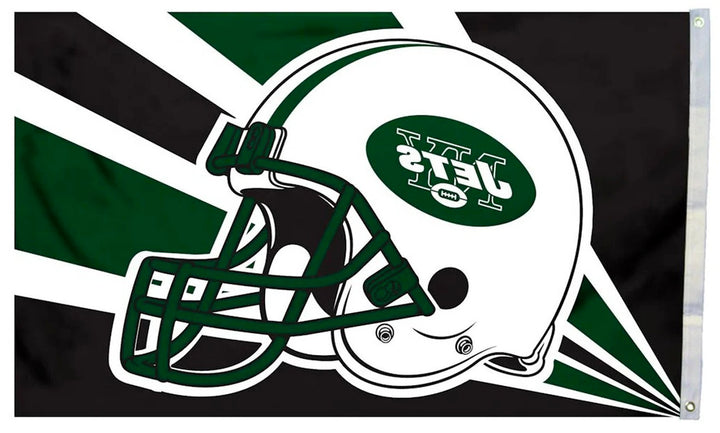 New York Jets Flag 3x5 Old Helmet heartlandflags