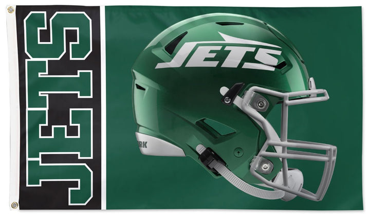 New York Jets Helmet Flag 3x5 heartlandflags