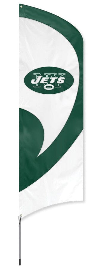 New York Jets Tall Team Feather Flag with Pole heartlandflags