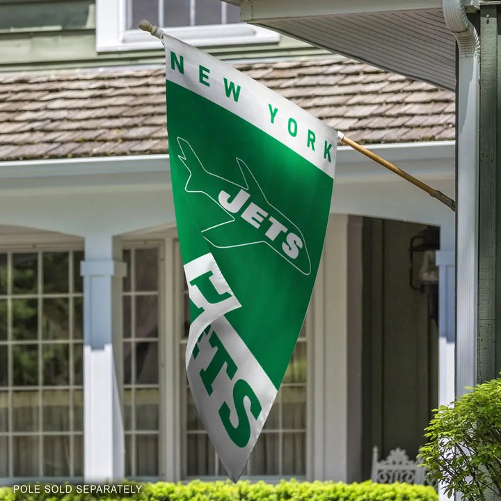 New York Jets Throwback Logo Banner heartlandflags