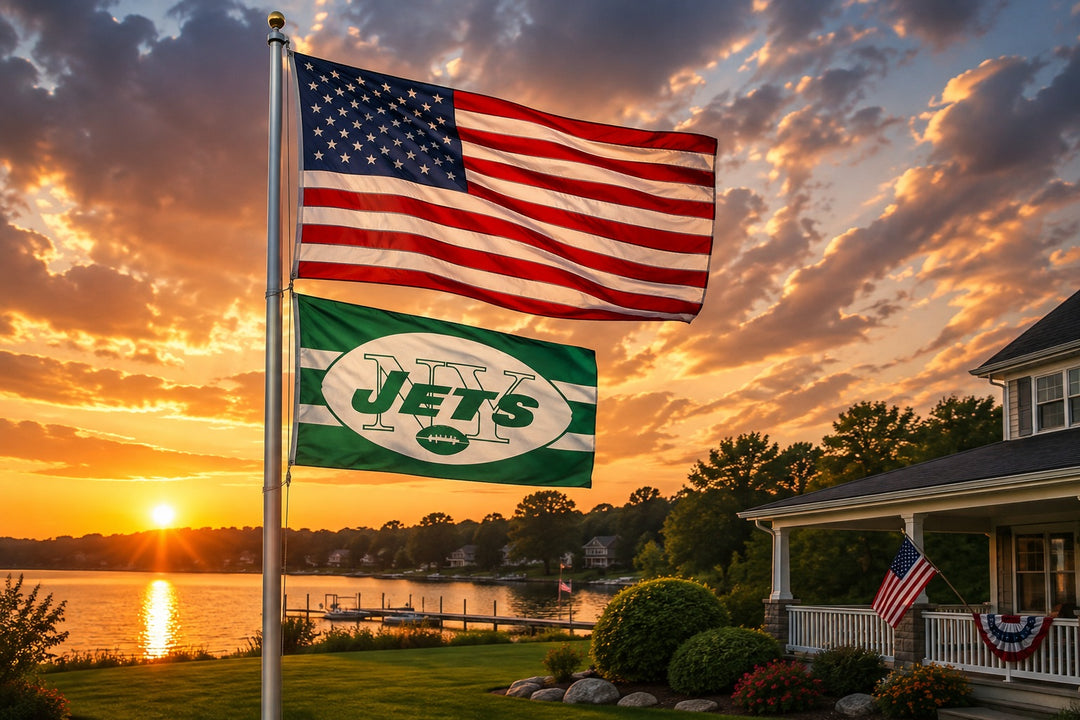 New York Jets Vintage Logo 3x5 Flag heartlandflags