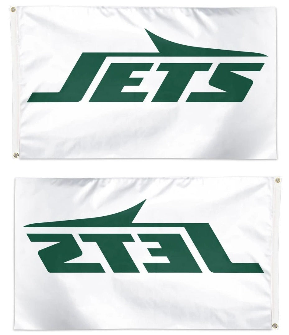 New York Jets White Flag New Logo 3x5 heartlandflags