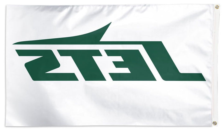 New York Jets White Flag New Logo 3x5 heartlandflags