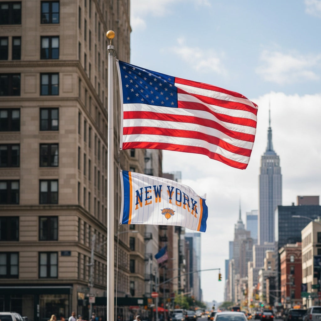 New York Knicks City Edition 3x5 Flag - Official NBA Banner heartlandflags