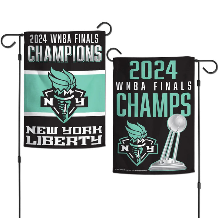 New York Liberty WNBA Champs Garden Flag 2 Sided heartlandflags