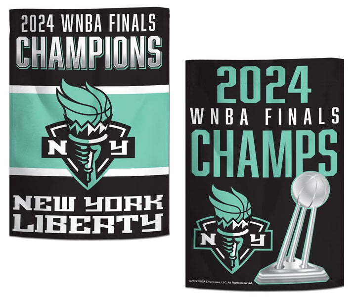 New York Liberty WNBA Champs Garden Flag 2 Sided heartlandflags