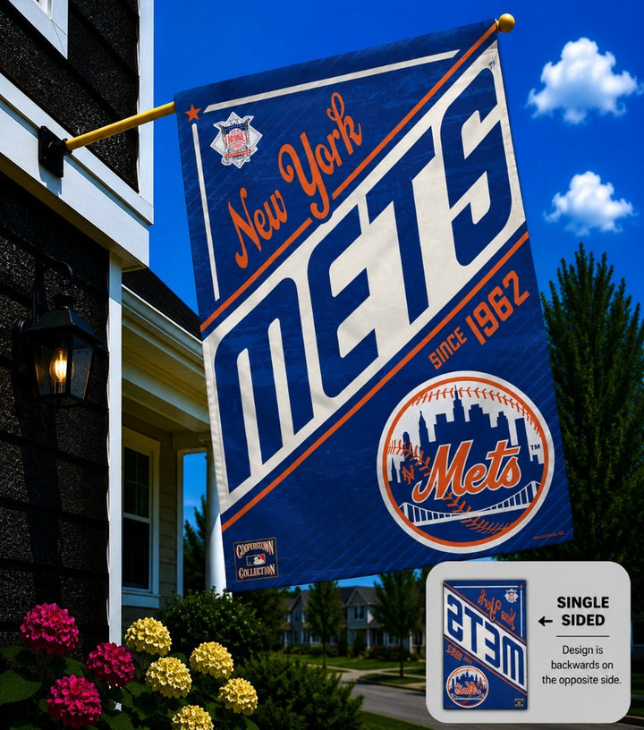 New York Mets Cooperstown Banner heartlandflags