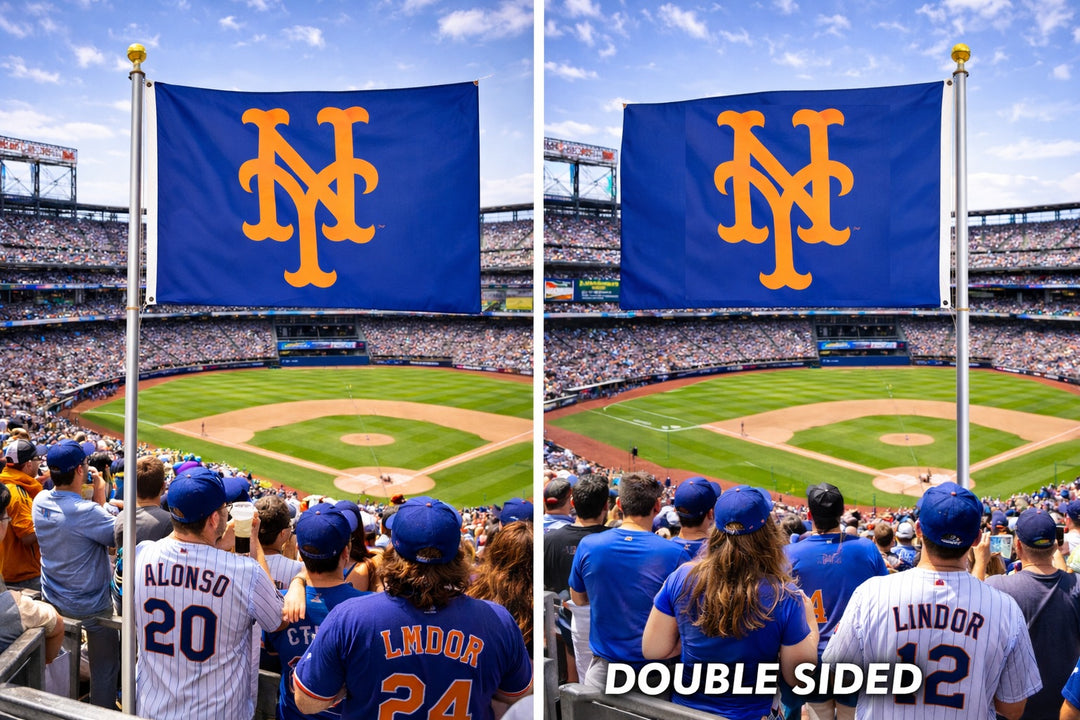 New York Mets Flag 2 Sided Blue 3x5 heartlandflags