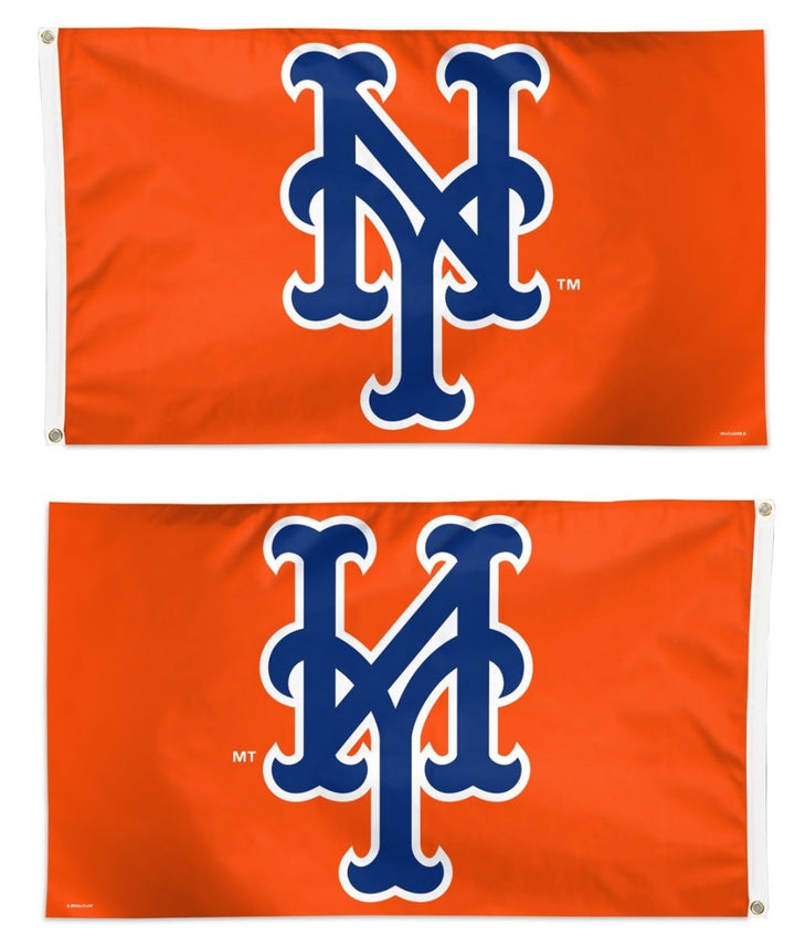 New York Mets Flag 3x5 Orange NY Logo heartlandflags
