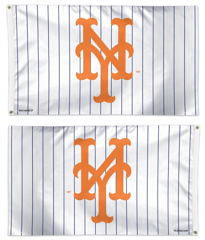 New York Mets Flag 3x5 Pinstripe NY Logo heartlandflags