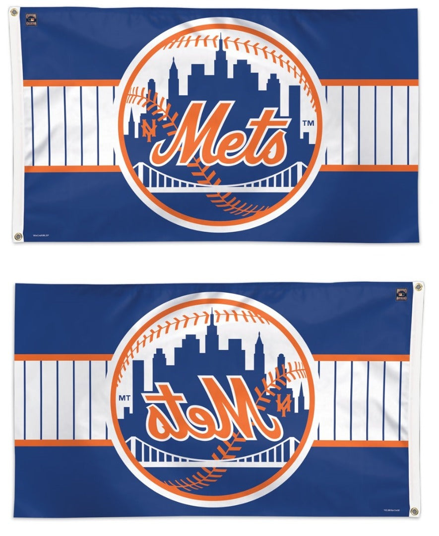 New York Mets Flag 3x5 Retro Throwback Cooperstown heartlandflags