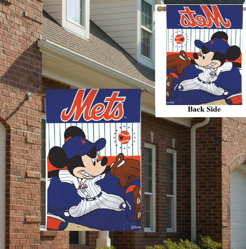 New York Mets Mickey Mouse Banner Baseball heartlandflags