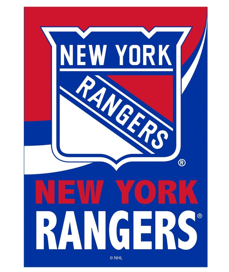 New York Rangers 2 Sided Burlap Garden Flag heartlandflags