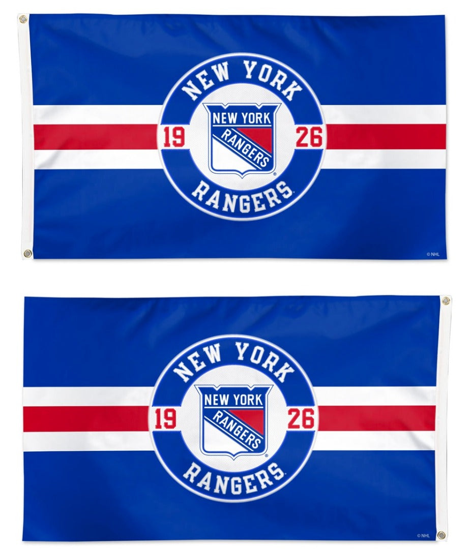 New York Rangers Embroidered Flag 2 Sided 3x5 heartlandflags