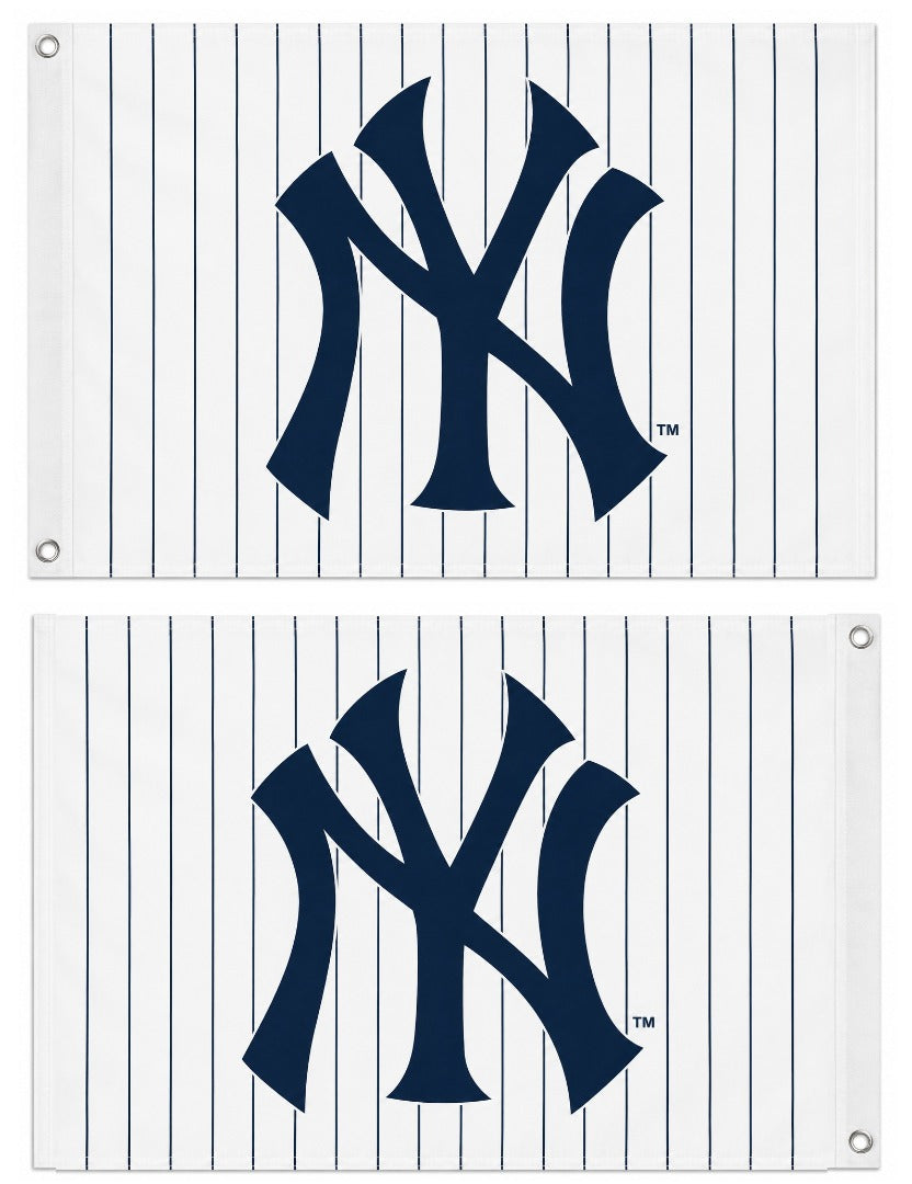 New York Yankees 2 Sided Pinstriped 2x3 Flag heartlandflags