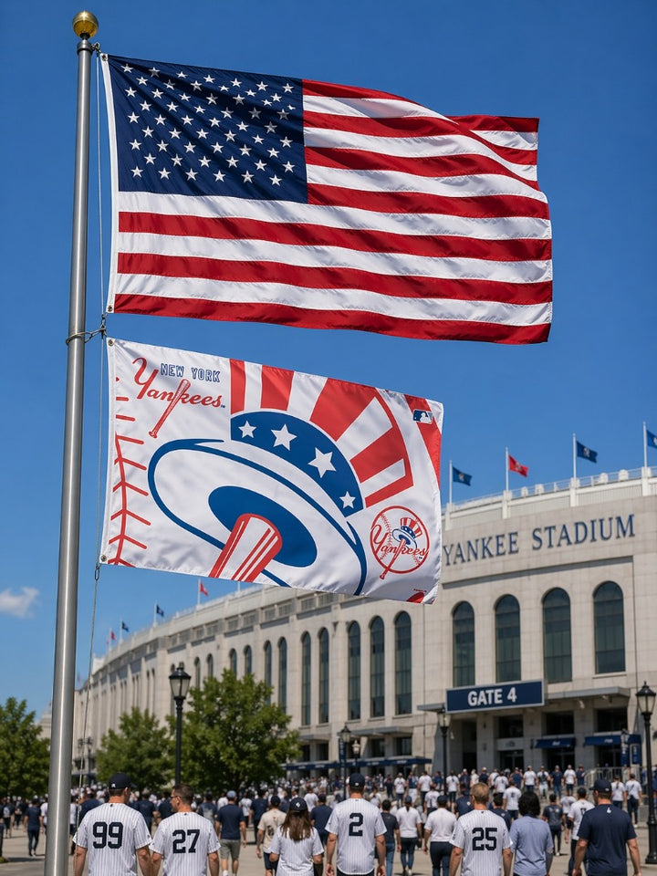 New York Yankees Flag 3x5 Large Tophat heartlandflags
