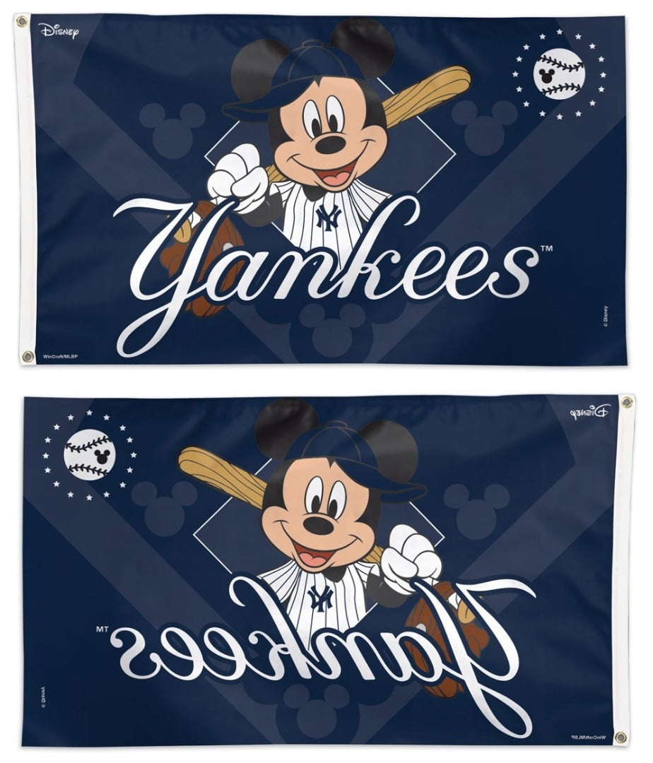 New York Yankees Flag 3x5 Mickey Mouse Disney heartlandflags