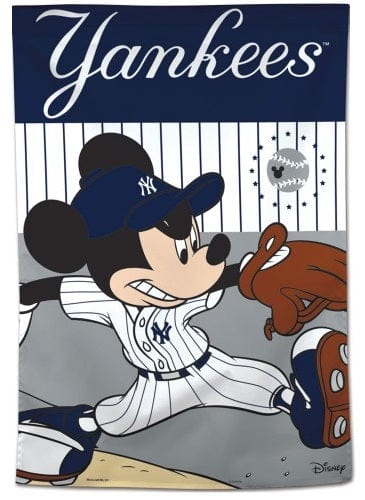 New York Yankees House Flag Disney Mickey Mouse heartlandflags