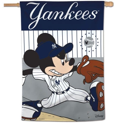 New York Yankees House Flag Disney Mickey Mouse heartlandflags