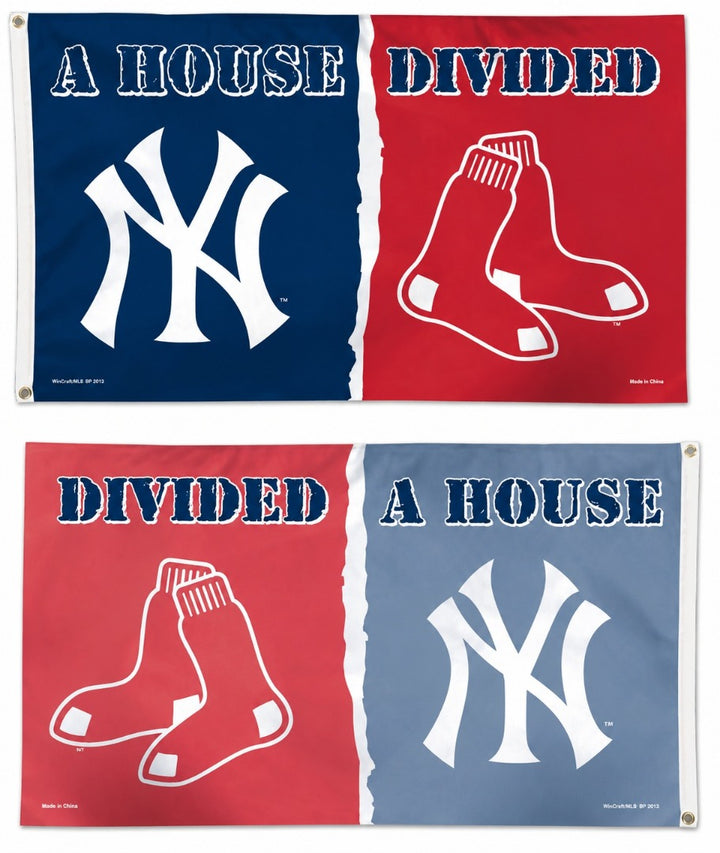 New York Yankees vs Boston Red Sox 3x5 House Divided Flag heartlandflags
