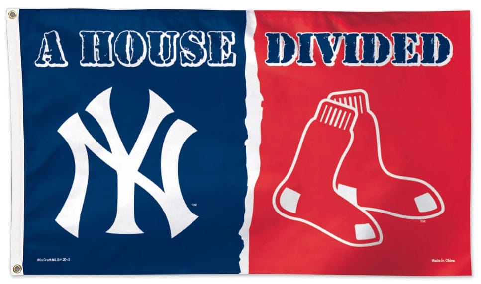 New York Yankees vs Boston Red Sox 3x5 House Divided heartlandflags