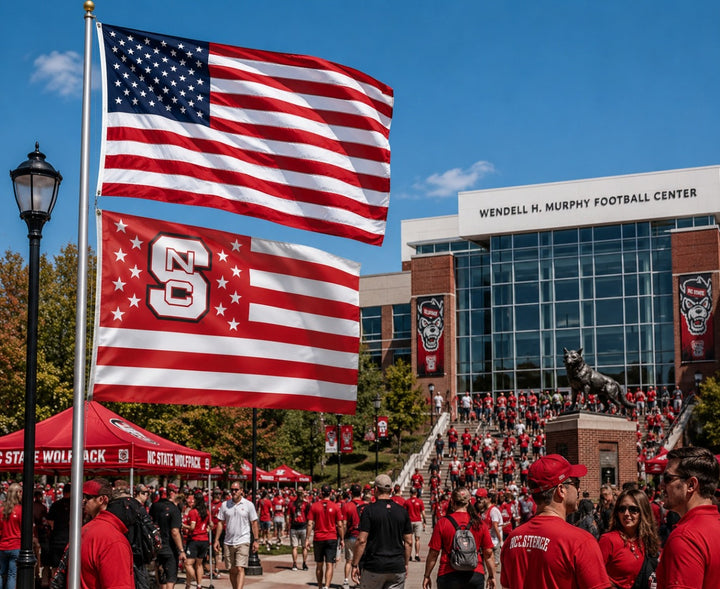 North Carolina State Americana 3x5 Flag