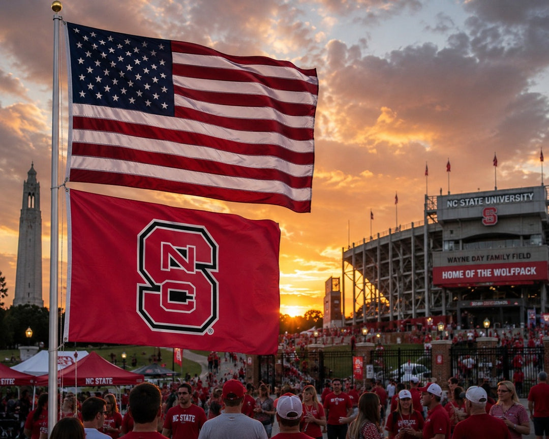 North Carolina State Wolfpack Flag 3x5 Red heartlandflags