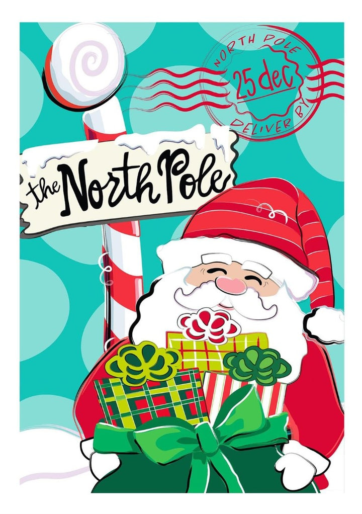 North Pole Welcome 2 Sided Garden Flag heartlandflags