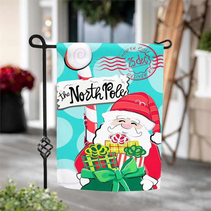 North Pole Welcome 2 Sided Garden Flag heartlandflags