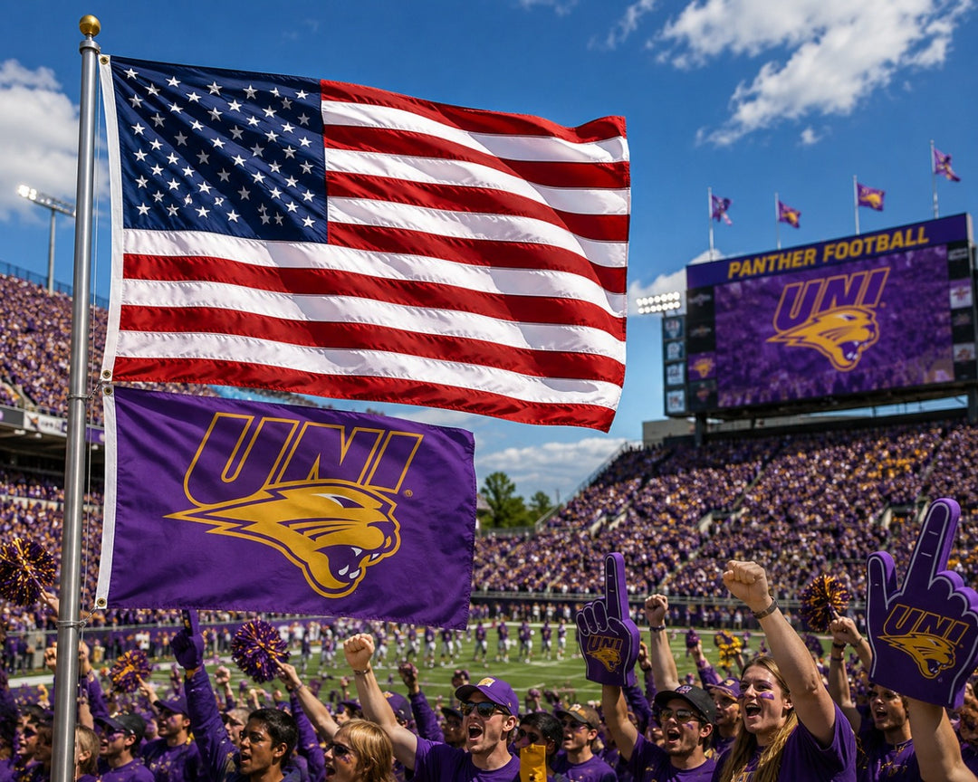 Northern Iowa Panthers Flag 3x5 Purple UNI heartlandflags