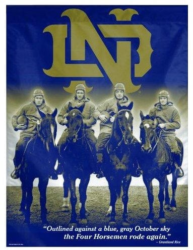 Notre Dame Banner Four Horseman House Flag heartlandflags