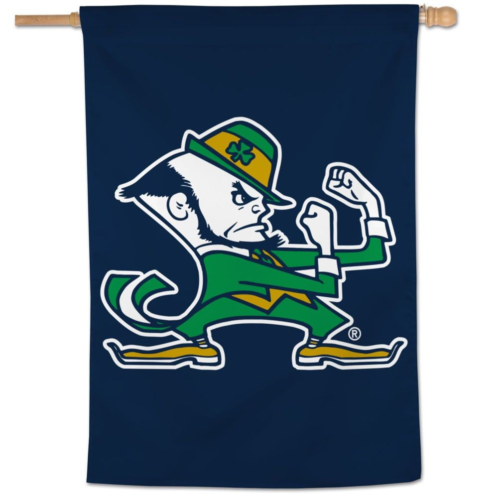 Notre Dame Banner Leprechaun 2 Sided heartlandflags