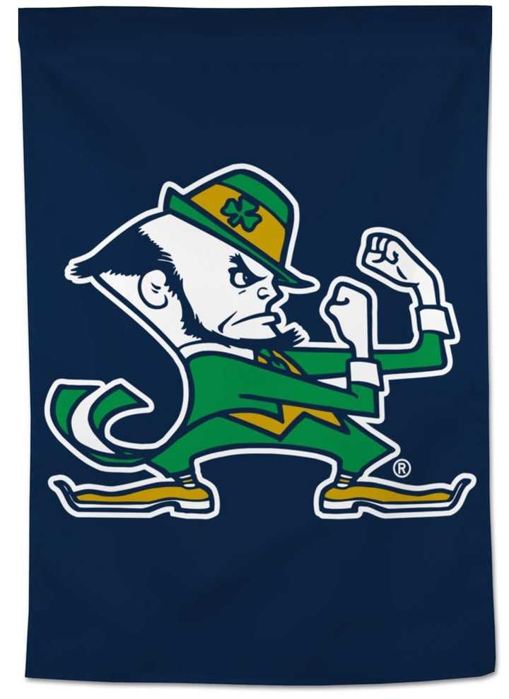 Notre Dame Banner Leprechaun Blue House Flag heartlandflags