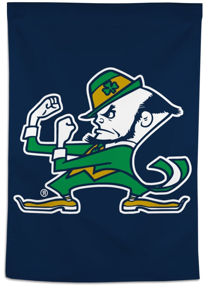 Notre Dame Banner Leprechaun Blue House Flag heartlandflags