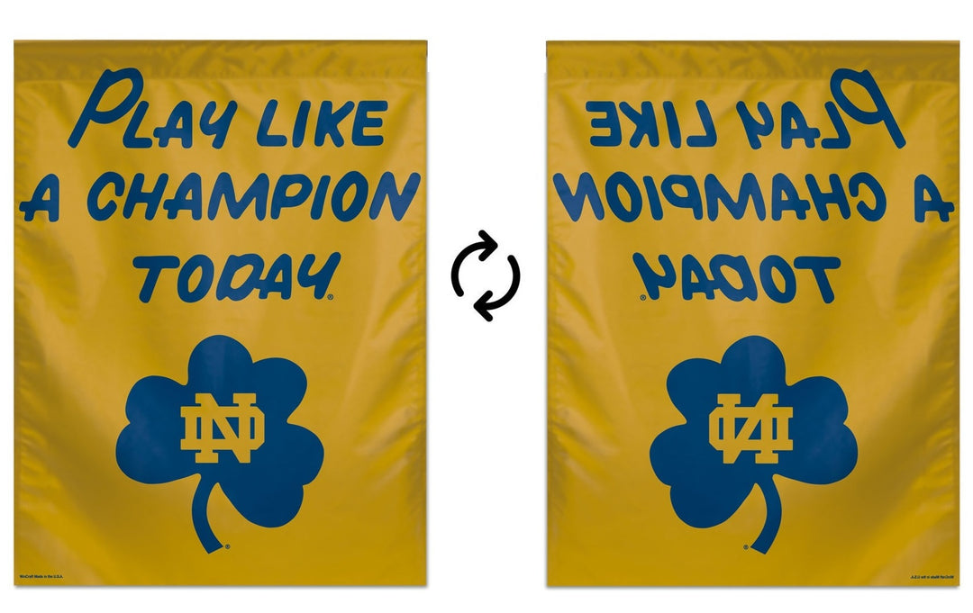 Notre Dame Banner Play Like A Champion Today House Flag heartlandflags