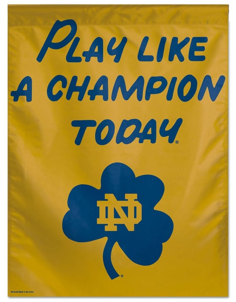 Notre Dame Banner Play Like A Champion Today House Flag heartlandflags