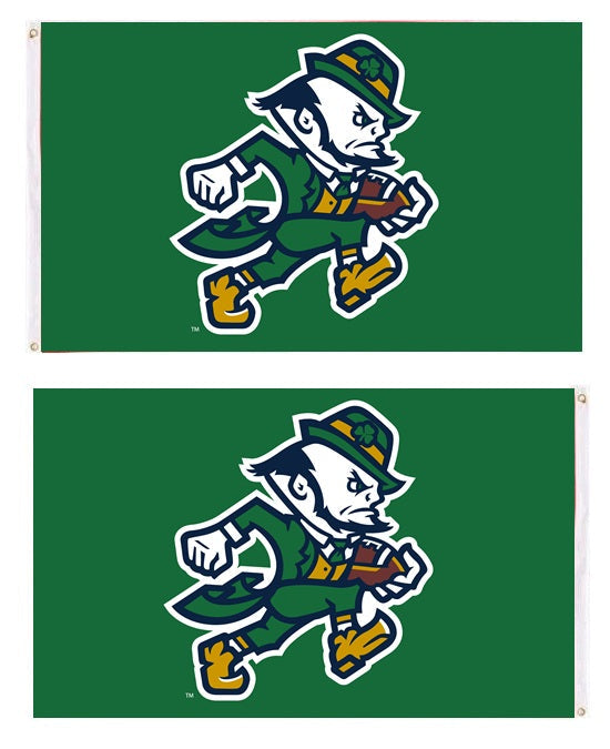 Notre Dame Fighting Irish 2-Sided Football Logo Flag 2x3 Ft heartlandflags