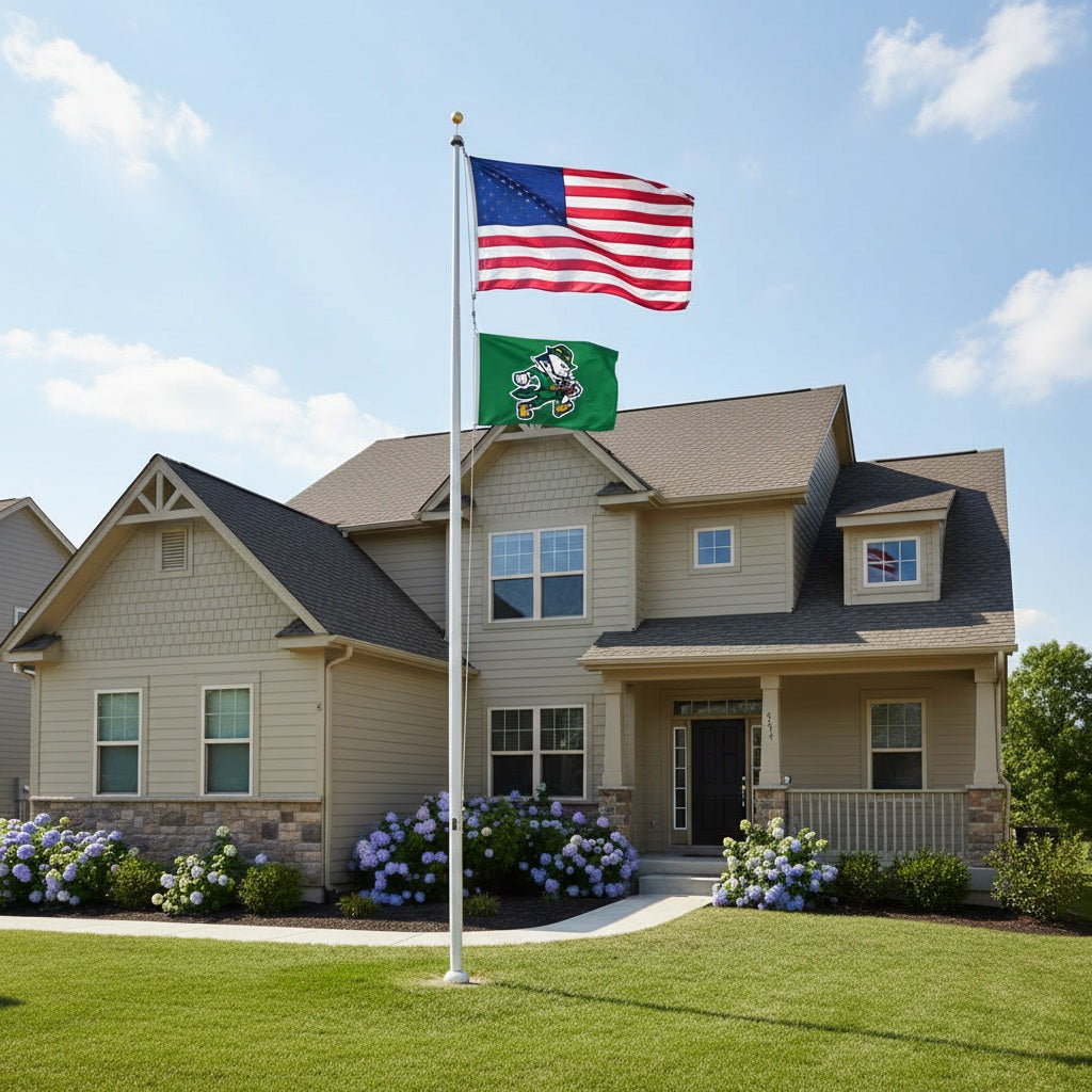 Notre Dame Fighting Irish 2-Sided Football Logo Flag 2x3 Ft heartlandflags