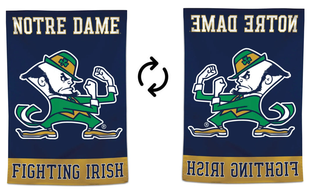 Notre Dame Fighting Irish Flag Leprechaun House Banner heartlandflags