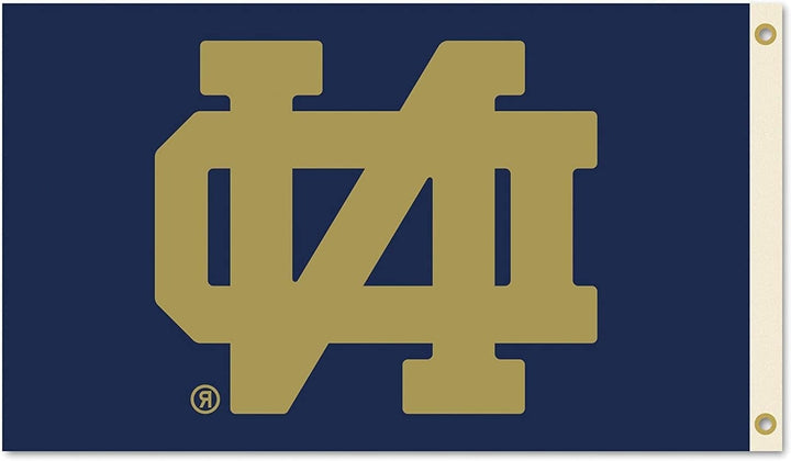 Notre Dame Flag 3x5 Dark Gold ND Logo heartlandflags