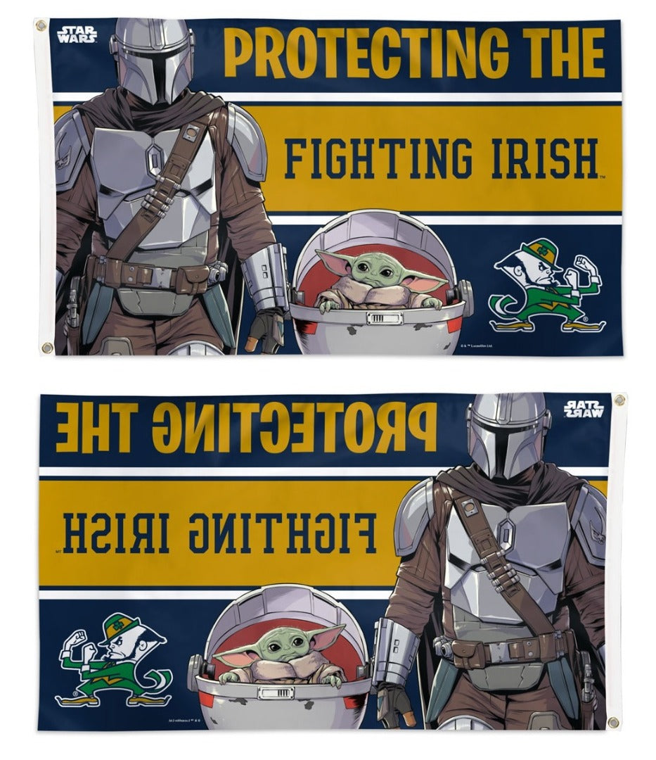 Notre Dame Flag 3x5 Mandalorian Star Wars