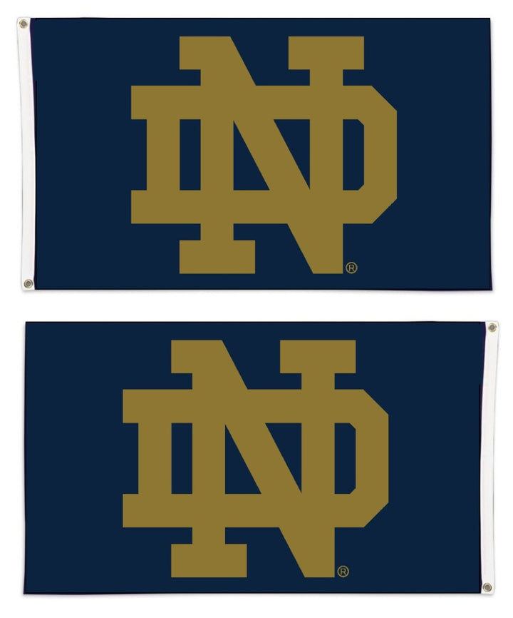 Notre Dame Flag 3x5 ND Dark Gold 2 Sided heartlandflags
