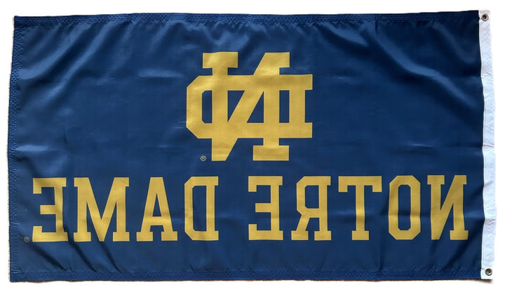 Notre Dame Flag 3x5 ND Dark Gold Logo heartlandflags