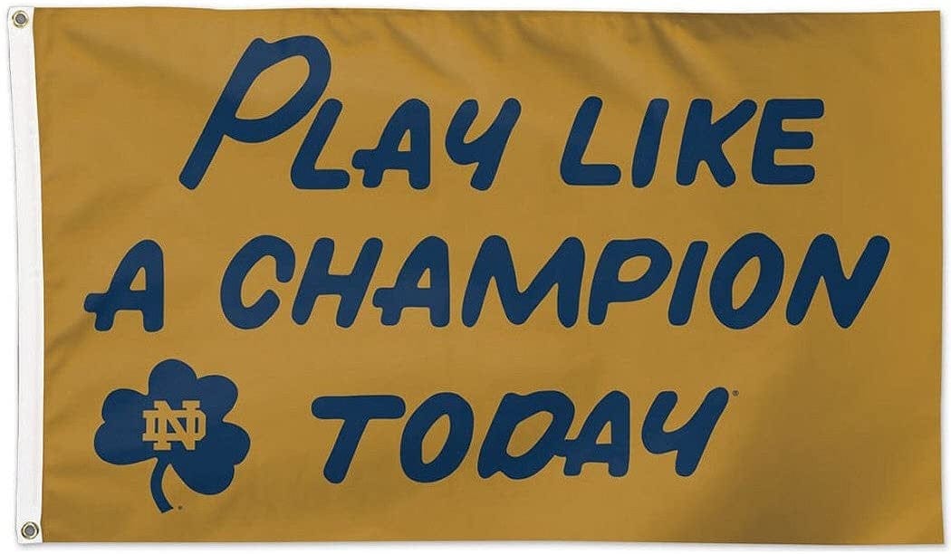 Notre Dame Flag 3x5 Play Like A Champion