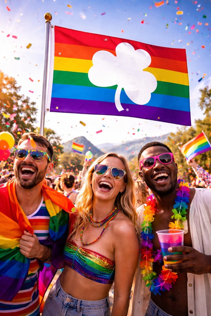 Notre Dame Flag 3x5 Rainbow heartlandflags